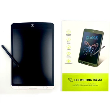 Графический LCD планшет для рисования Writing Tablet 28x18 см, цифровая электронная доска 12 дюймов, белый