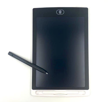 Графический LCD планшет для рисования Writing Tablet 22x15 см, цифровая электронная доска, белый