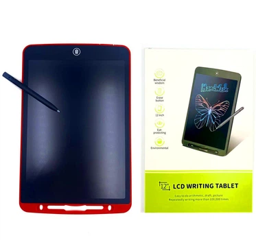 Графический LCD планшет для рисования Writing Tablet 28x18 см, цифровая электронная доска 12 дюймов, красный