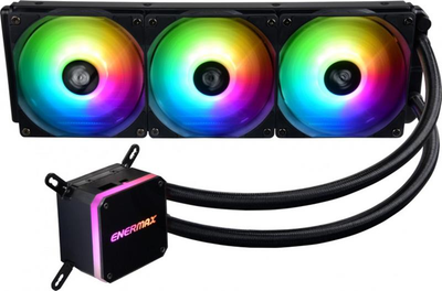 Система водяного охлаждения Enermax Liqmax III 360 RGB (ELC-LMT360-ARGB), Intel: 2066/2011-3/2011/1200/1150/1151/1155/1156/1366, AMD: AM2/AM2+/AM3/AM3+/AM4/FM1/FM2/FM2+, 394x120x53 мм, 3-pin, 4-pin