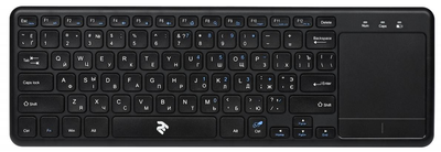 Безпровідна клавіатура мультимедійна 2E 2E-KT100WB Black