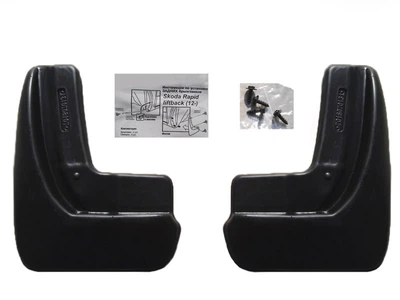 Брызговики Skoda Rapid 2012- задние седан L.Locker