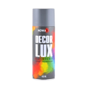 Акриловый грунт серый NOWAX Decor Lux (7015) 450мл NX48035