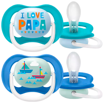 Пустушка ортодонтична Philips Avent Ultra Air I love… для хлопчиків 6-18 місяців (8710103949251)