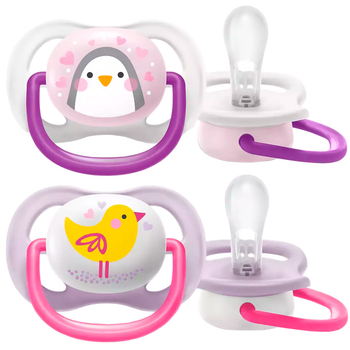 Пустушка ортодонтична Philips Avent Ultra Air Animal для дівчаток 0-6 місяців (8710103949374)