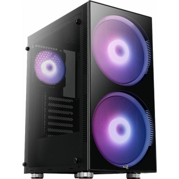 Корпус AeroCool Python (Python-G-BK-v1) Black без БП