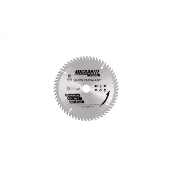 Диск пильный GRANITE GM для дерева с твердосплавными напайками 180*22,2*60Т, адаптер 22,2-20, 8500 об/м (5-18-060)