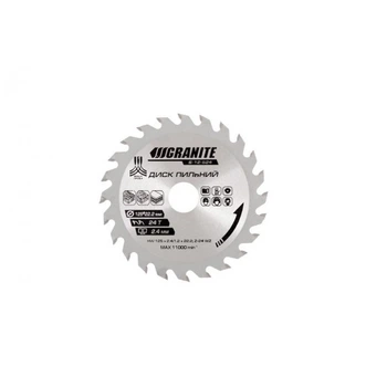 Диск пильный GRANITE GM для дерева с твердосплавными напайками 125*22,2*24Т, 11000 об/мин (5-12-524)