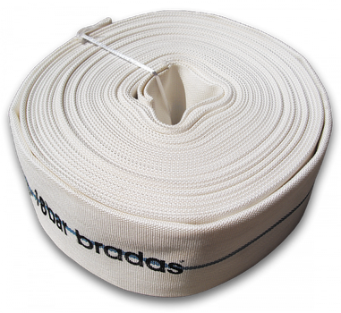 Шланг плоский пожарный LINED HOSE 8 BAR – 3” – 20м Bradas