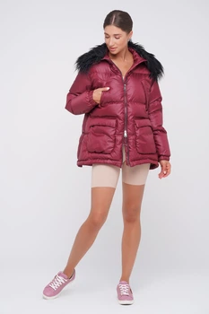 Куртка женская пуховая Billeoni WJW13 46 Бордовый WINDSOR