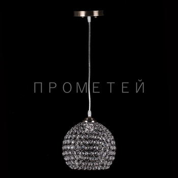 Люстра подвесная хрустальная на 1 лампочку (античная бронза) P5-E0835/1H/AB