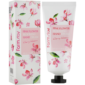 Крем для рук с экстрактом цвета вишни Farmstay Pink Flower Blooming Hand Cream Cherry Blossom 100 мл (8809636280600)