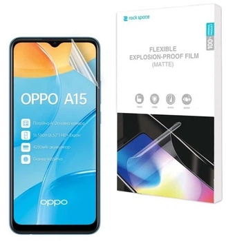 Антибликовая пленка на экран RockSpace Explosion-Proof Matte для OPPO A15 / A15s