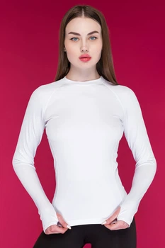 Рашгард женский MYGYM DRW1-C11 S белый DRW1-C11