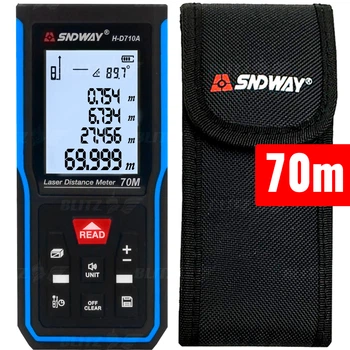 Лазерный дальномер с электронным уровнем SNDWAY HD710A
