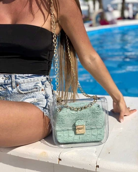 Жіноча сумка Селена з екошкіри з м'ятною косметичкою для молоді стильна сумочка для повсякденного використання (549212)