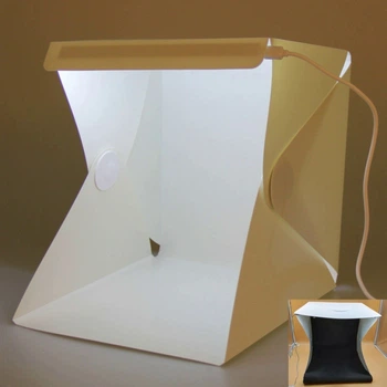 Световой лайткуб для фотографи фотофон c LED фотокуб на 2 фона (890723)