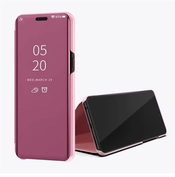 Чехол-книжка Mirror для Xiaomi Redmi Note 14 Зеркальная Розовый