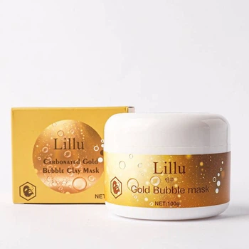 Маски для лица Lillu *Маска для лица глиняно-пузырьковая с золотом Carbonated Bubble Gold Mask Lillu, 100 мл