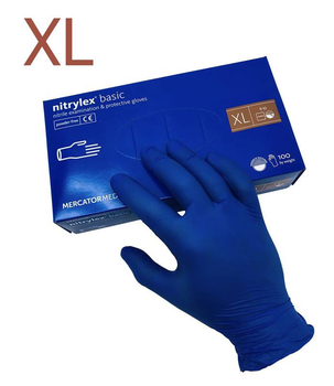 Перчатки Нитриловые Nitrylex Basic XL Blue