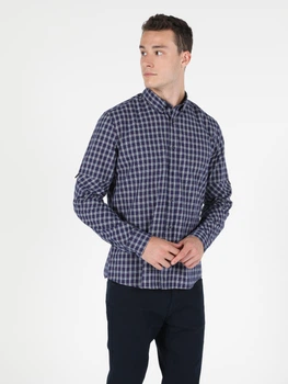 Рубашка хлопковая мужская Colin's CL1049845NAV S Navy