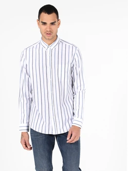 Рубашка хлопковая мужская Colin's CL1049890WHT S White