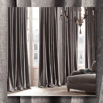 Шторы Adagio Windows Decor Манчестер в сером цвете с бурым отливом 150х290см (2шторы)
