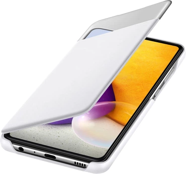 Etui z klapką Samsung Smart S View Wallet Cover do Galaxy A72 White (EF-EA725PWEGRU)