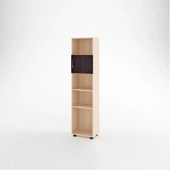 Стеллаж KidsBunkBed С01 дуб молочный венге темный 450 х 296 х 1845 мм