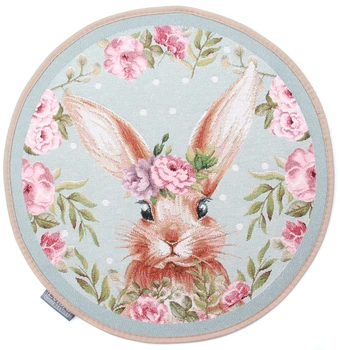 Серветка гобеленова Lefard Home Textile Кролик 36 см М'ятна (711-090)