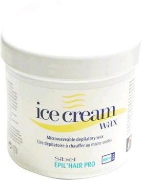 Воск для депиляции SIBEL Epil Wax ICE CREAM в банке для всех типов кожи 400 мл