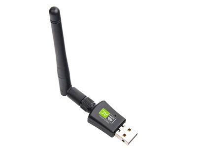 WiFi USB адаптер Digital 2,4 ГГц/5 ГГц LAN 600 Мбіт двохдіапазонний Plug&Play WINDOWS Чорний (1008-985-00)