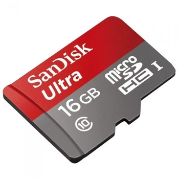 Карта памяти 16GB + SD-adapter SanDisk Ultra microSD HC UHS-I Class 10 (45773)