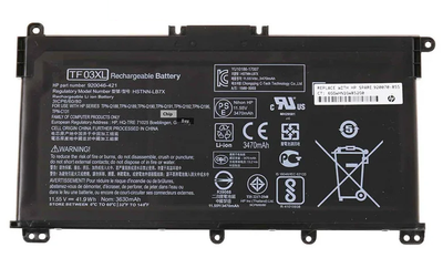 Акумуляторна батарея для HP TF03XL 14-bp080nd 14-bf 15-CC TPN-Q188 Q189 Q190 Q191 Q192 Q201 HSTNN-LB7X