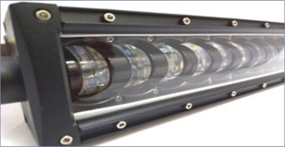 Світлодіодна LED балка люстра на дах авто Лідер LLB 240W 150W ближній+габарит