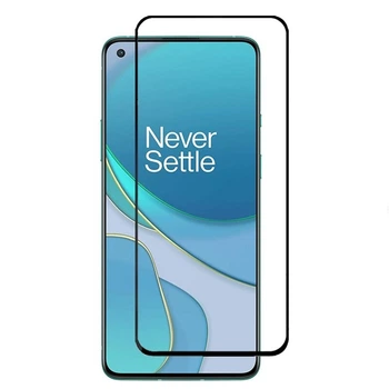Защитное стекло LUX для OnePlus 8T Full Сover черный 0,3 мм в упаковке