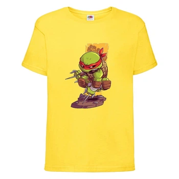 Футболка детская Черепашки Ниндзя 0016 (Ninja Turtles) желтая (NTS yel 0016) 116 см