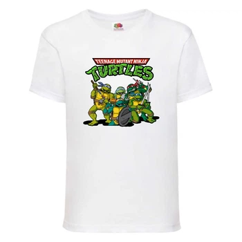Футболка дитяча Черепашки Ніндзя 004 (Ninja Turtles) біла (NTS wh 004) 152 см
