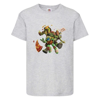 Футболка детская Черепашки Ниндзя 0020 (Ninja Turtles) серая (NTS gry 0020) 152 см