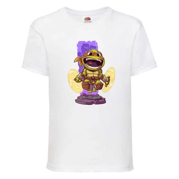 Футболка детская Черепашки Ниндзя 0015 (Ninja Turtles) белая (NTS wh 0015) 116 см