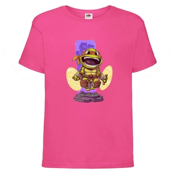 Футболка детская Черепашки Ниндзя 0015 (Ninja Turtles) розовая (NTS pnc 0015) 140 см