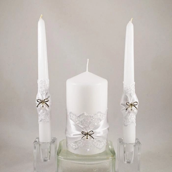 Весільні свічки Сімейне вогнище Wedstyle Бантики (4402)