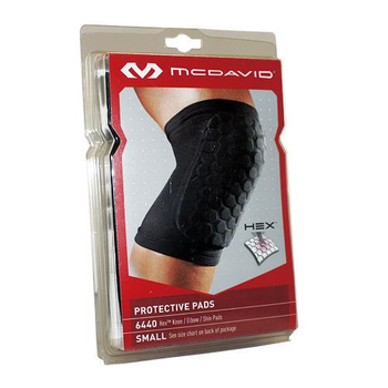 Компресійний наколінник з захистом McDavid Hexpad Knee Or Elbow(6440) L Черный