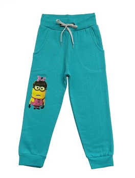 Теплые спортивные брюки Minions Kids Wear для девочки 110 см Бирюзовые 11856