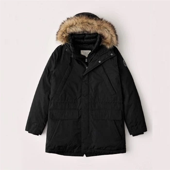 Парка мужская - парка зимняя Abercrombie & Fitch AF8097M S Черный