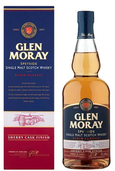 Віскі Glen Moray Single Malt Sherry Cask Finish витримка 5 років 0,7 л 40% (5060116321548)