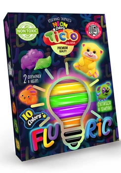Тесто для лепки «Flouric» 10 цветов TMD-FL10-01U,02U,03U,04U
