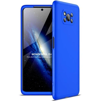 Чохол GKK 360 для Xiaomi Poco X3 бампер протиударний Blue