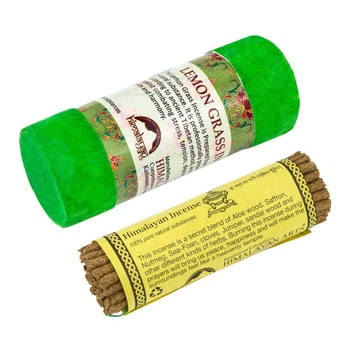 Благовония Тибетские Himalayan Inc Лемонграс Lemongrass 10x4x4 см Зеленый (25649)