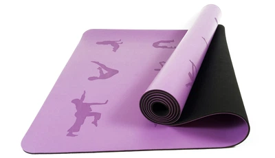Коврик для йоги EasyFit каучуковый фиолетовый